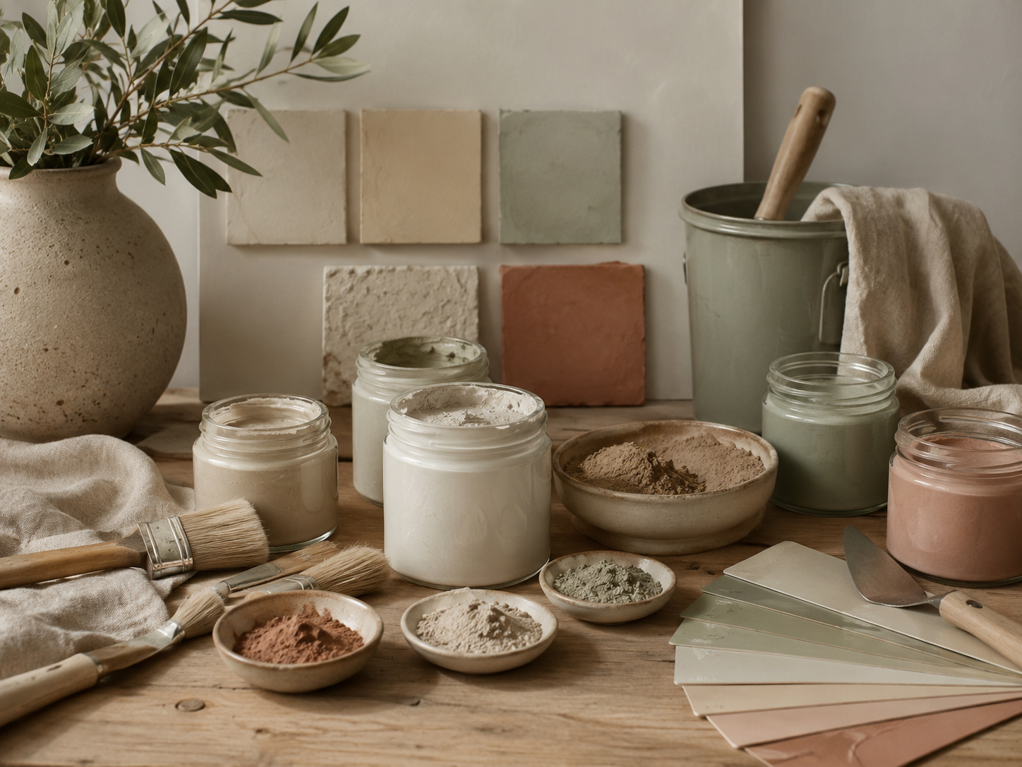 Pinturas saludables Biogar en vivienda con paredes minerales y luz natural